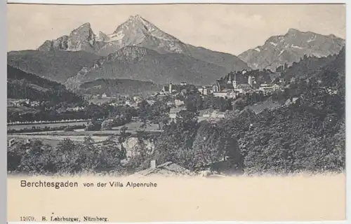 (3859) AK Berchtesgaden, Panorama, Watzmann, bis 1905