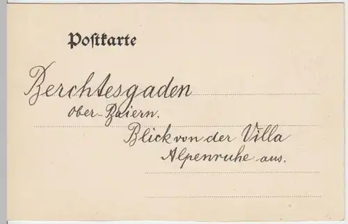 (3859) AK Berchtesgaden, Panorama, Watzmann, bis 1905