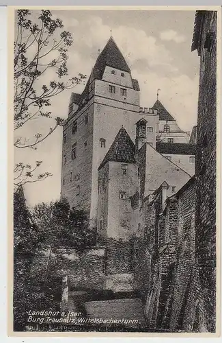 (38059) AK Landshut, Burg Trausnitz, Wittelsbacherturm, 1934