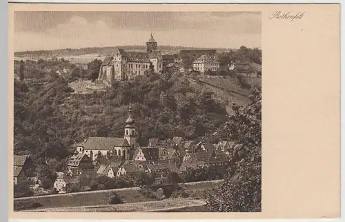 (37841) AK Rothenfels a.M., Totale mit Burg, 1920er