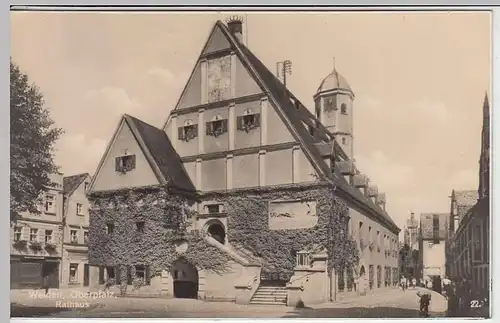 (37633) Foto AK Weiden (Oberpfalz), Rathaus, 1936