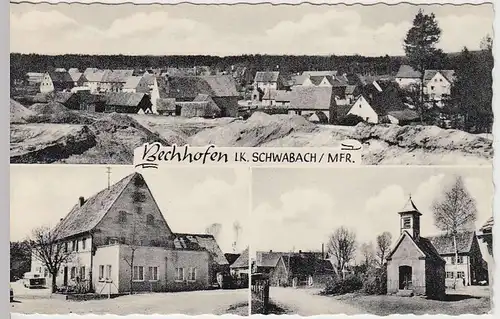 (37533) AK Bechhofen (Mittelfranken), Mehrbildkarte nach 1945