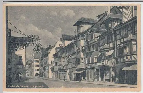 (37316) AK Lindau (Bodensee), Hauptstraße, vor 1945