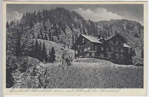 (37125) AK Alpenhotel Schönblick m. Söllereck b. Oberstdorf, 1934