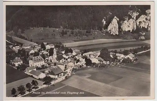 (36008) Foto AK Prunn im Altmühltal, Luftbild, 1930er