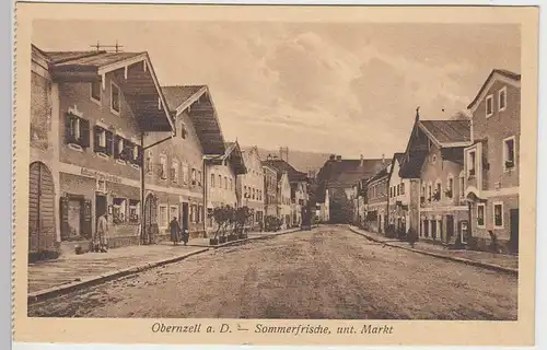 (35641) AK Obernzell, unterer Markt, vor 1945