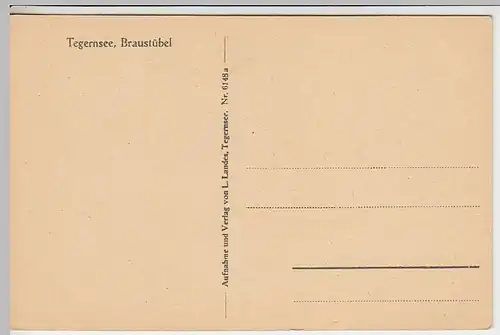 (35603) AK Tegernsee, Braustübel, vor 1945