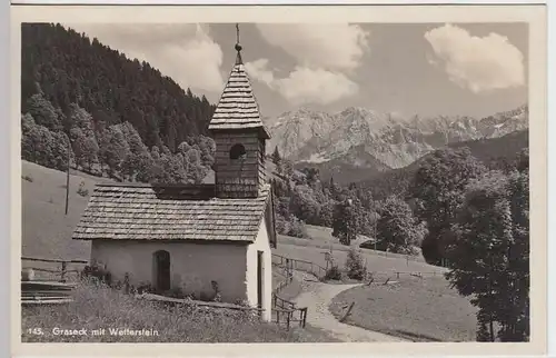 (35377) Foto AK Graseck m. Wetterstein, 1933