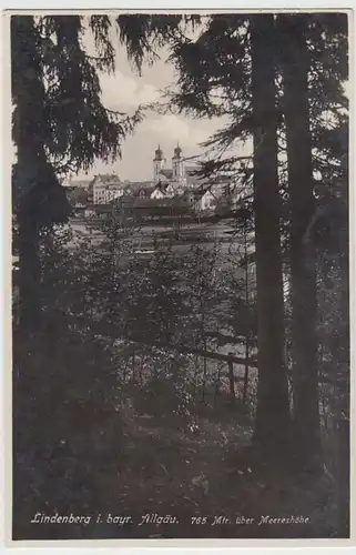 (35299) Foto AK Lindenberg, Blick z. Stadtpfarrkirche, 1926