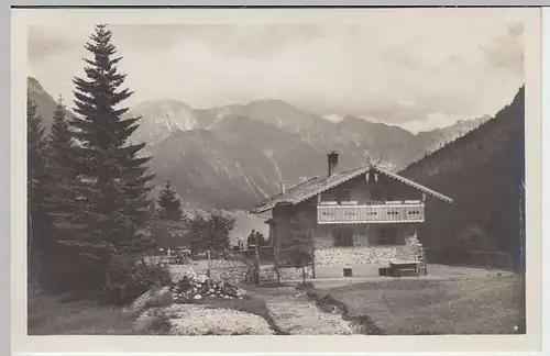 (35012) Foto AK Hindelang, Bergwirtshaus z. Horn, vor 1945