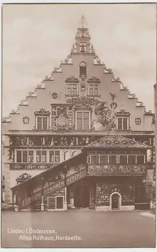 (34972) Foto AK Lindau i. Bodensee, Altes Rathaus, 1927