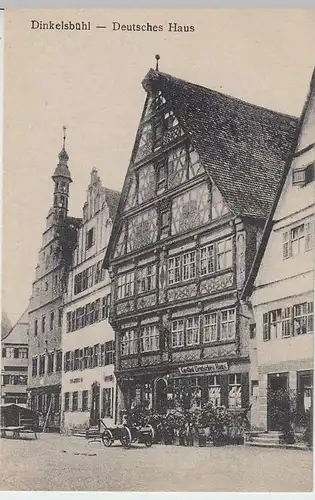 (34930) AK Dinkelsbühl, Deutsches Haus, vor 1945