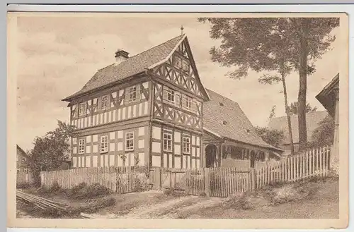 (34924) AK Großwalbur, Fachwerkhaus, vor 1945