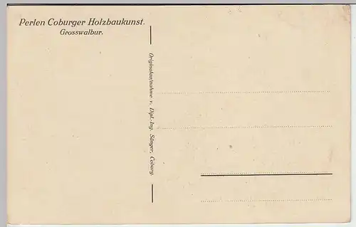 (34924) AK Großwalbur, Fachwerkhaus, vor 1945