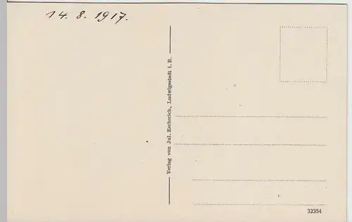 (34923) AK Ludwigsstadt, Totale, 1917