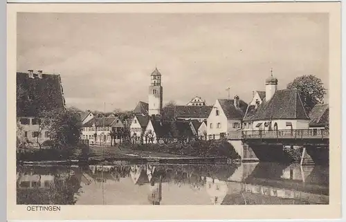(34920) AK Öttingen in Bayern, Partie an der Wörnitz, 1927