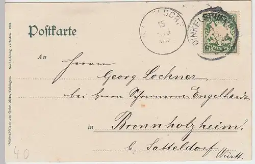 (34697) AK Dinkelsbühl, Ortsansicht, 1903