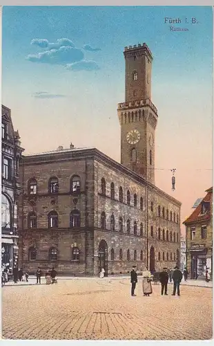 (34590) AK Fürth, Rathaus, 1916