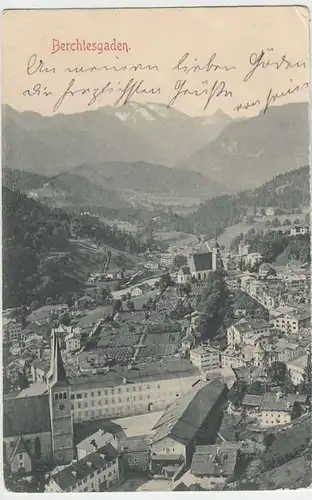 (34554) AK Berchtesgaden, Totale, vor 1945