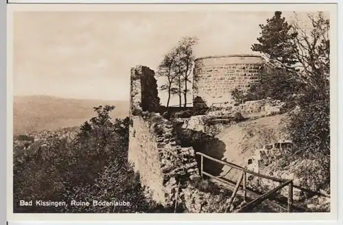 (3452) Foto AK Bad Kissingen, Burg Bodenlaube vor 1945