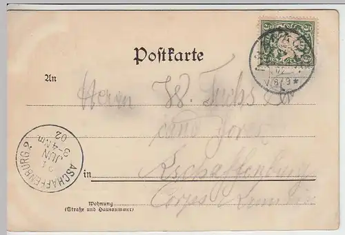 (34500) AK Ansbach, Königliches Schloss, 1902