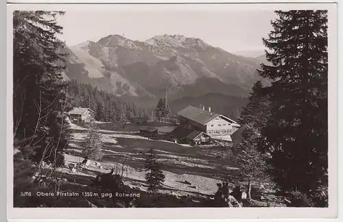 (34242) Foto AK Obere Firstalm gegen Rotwand, Feldpost 1940