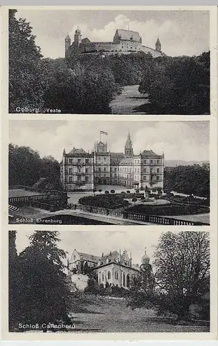 (34010) AK Coburg, Mehrbildkarte, Veste, Ehrenburg, Callenberg, 1936