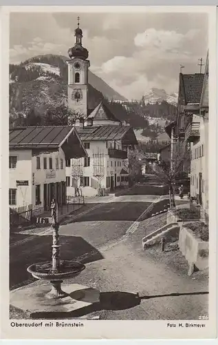 (33292) Foto AK Oberaudorf, Dorfpartie mit Brünnstein, 1938