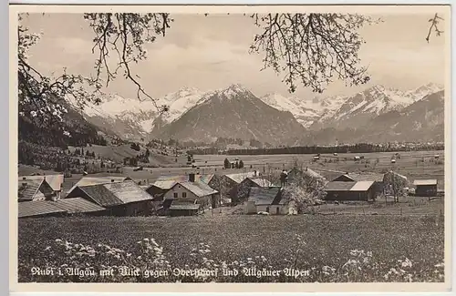 (33284) Foto AK Oberstdorf-Rubi, Panorama, vor 1945