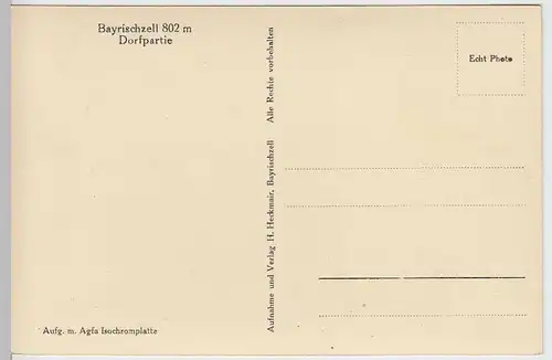 (33276) Foto AK Bayrischzell, Dorfpartie, vor 1945