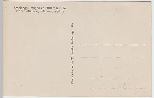 (33267) Foto AK Scheidegg (Allgäu), Panorama, vor 1945