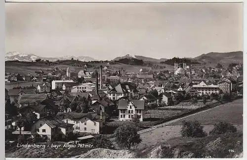 (33248) Foto AK Lindenberg (Allgäu), Panorama, 1935