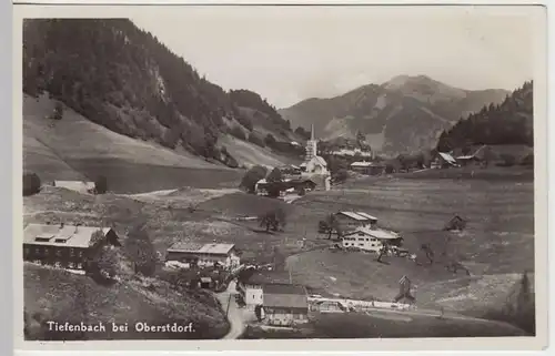 (33217) Foto AK Tiefenbach b. Oberstdorf, 1934