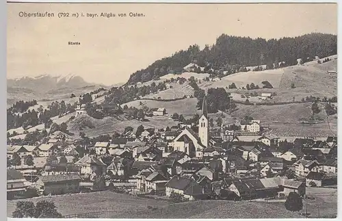 (33129) AK Oberstaufen, Panorama von Osten, vor 1945
