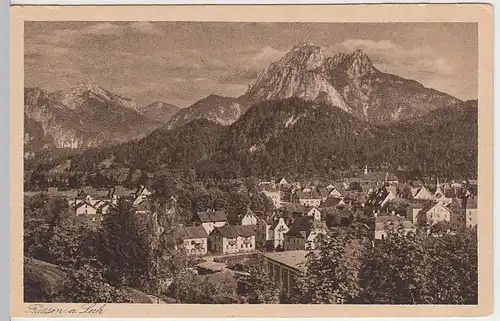 (32603) AK Füssen, Panorama, vor 1945