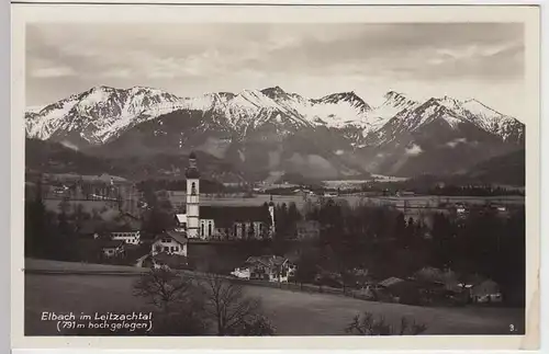 (32559) Foto AK Elbach (Fischbachau) im Leitzachtal, Panorama 1933