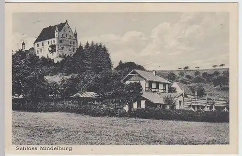 (32420) AK Mindelheim, Schloß Mindelburg, Feldpost 1917