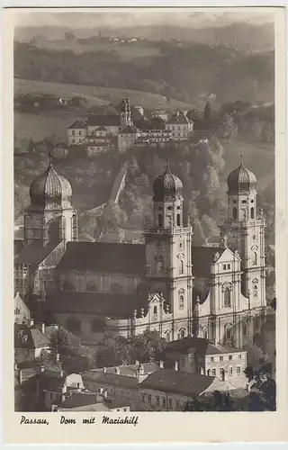 (32319) Foto AK Passau, Dom m. Mariahilf, 1943