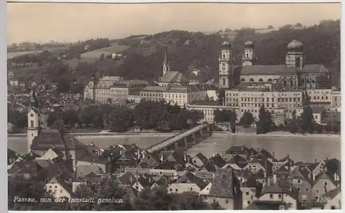 (32313) Foto AK Passau, Panorama von der Innstadt, vor 1945