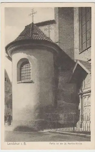 (31974) AK Landshut i.B., Partie an der St. Martins-Kirche, 1944