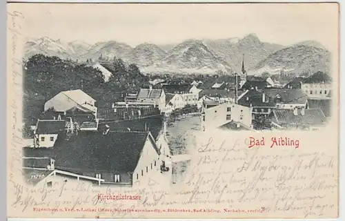 (31118) AK Bad Aibling, Kirchzeilstraße, Reliefkarte 1900