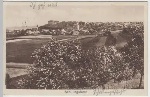 (3108) AK Schillingsfürst, Panorama 1930