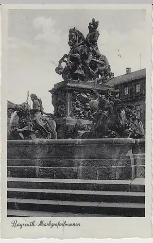 (30656) AK Bayreuth, Markgrafenbrunnen, 1938