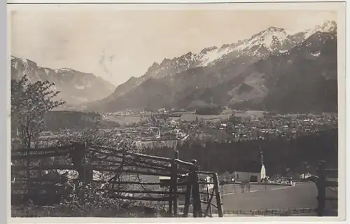 (30542) Foto AK Bad Reichenhall-Nonn, Panorama mit Kirche, 1932