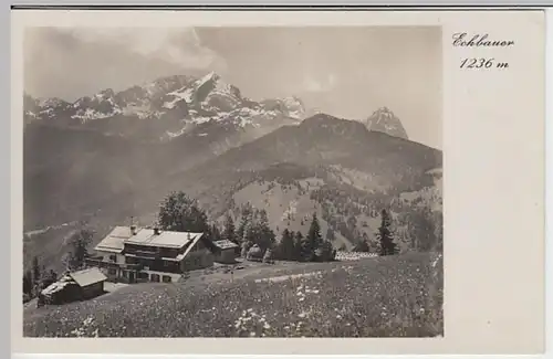 (30538) Foto AK Garmisch-Partenkirchen, Hütte "Eckbauer", 1936