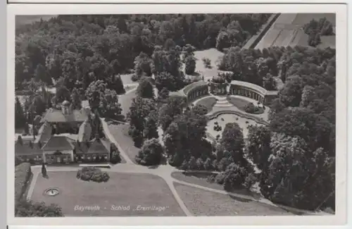(3043) Foto AK Bayreuth, Schloss Eremitage, Luftbild, vor 1945