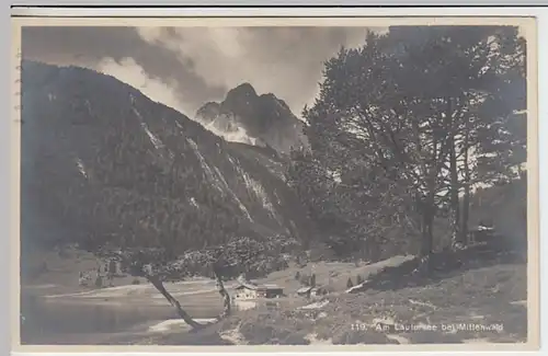 (30324) Foto AK Lautersee bei Mittenwald, 1933