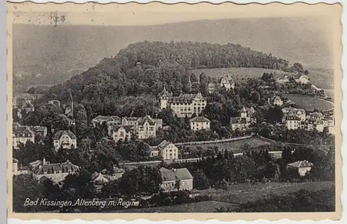 (30023) AK Bad Kissingen, Panorama mit Altenberg u. Regina 1938