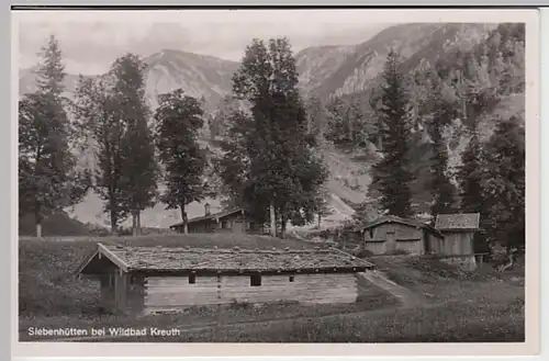 (29476) Foto AK Wildbad Kreuth, Siebenhütten