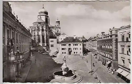 (29465) Foto AK Passau, Residenzplatz 1950er